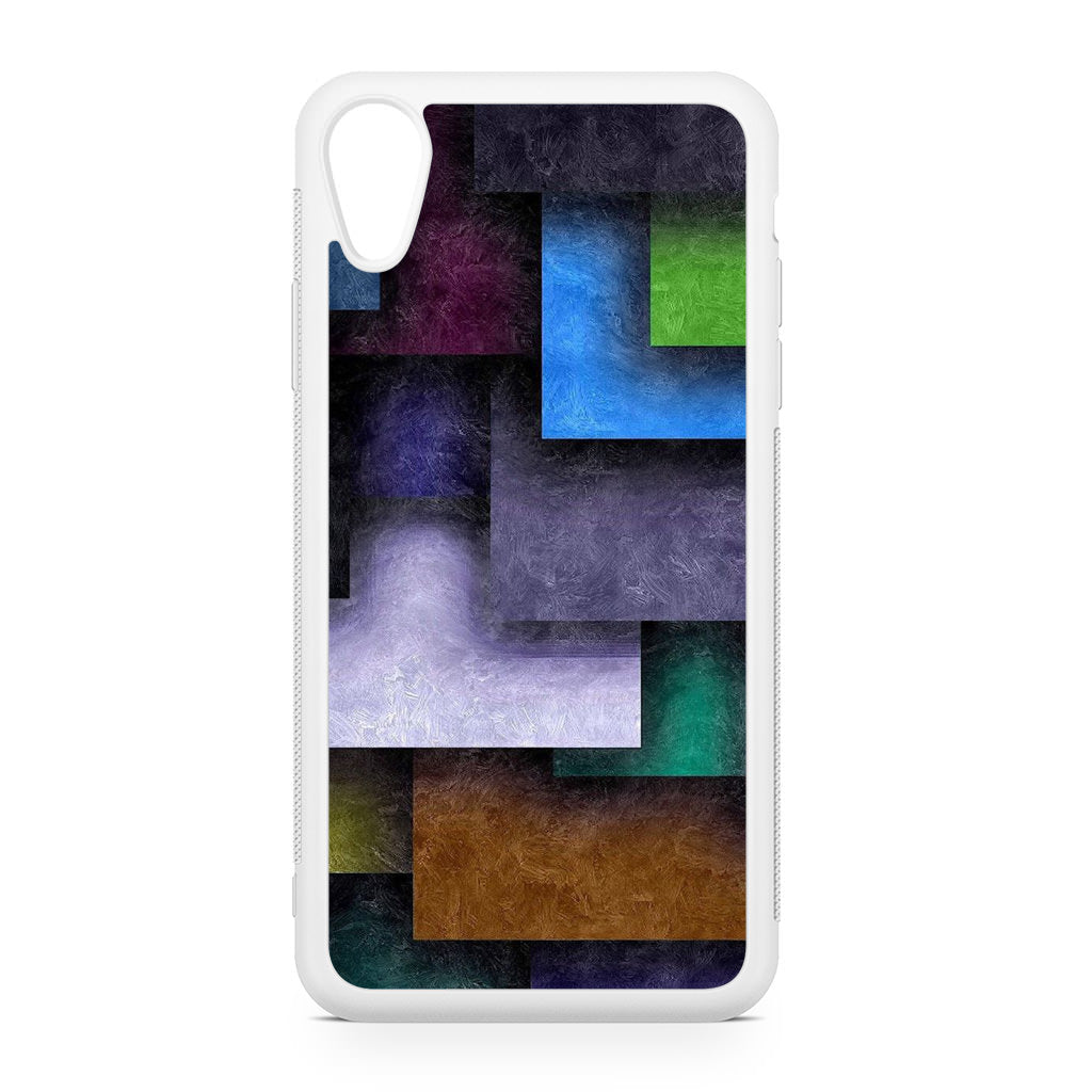 Colorful Rectangel Art iPhone XR Case