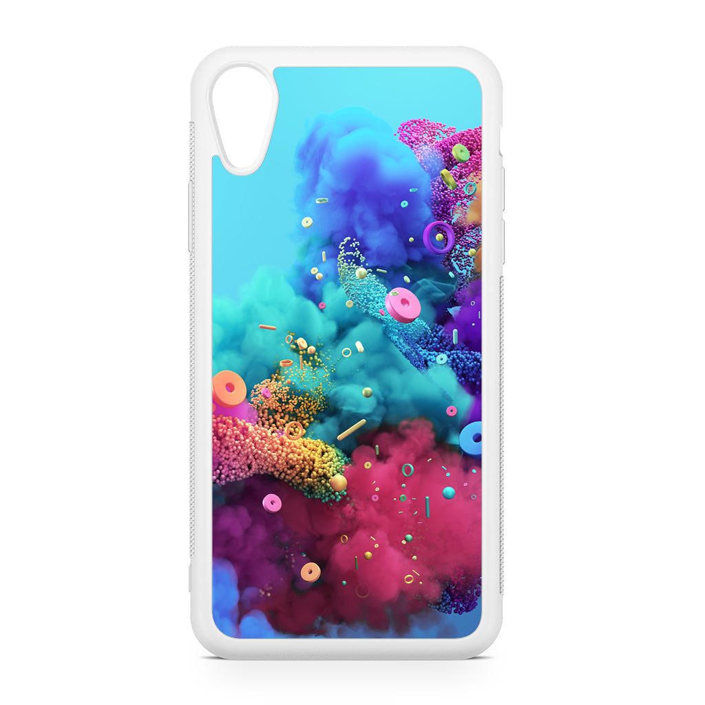 Colorful Smoke Boom iPhone XR Case