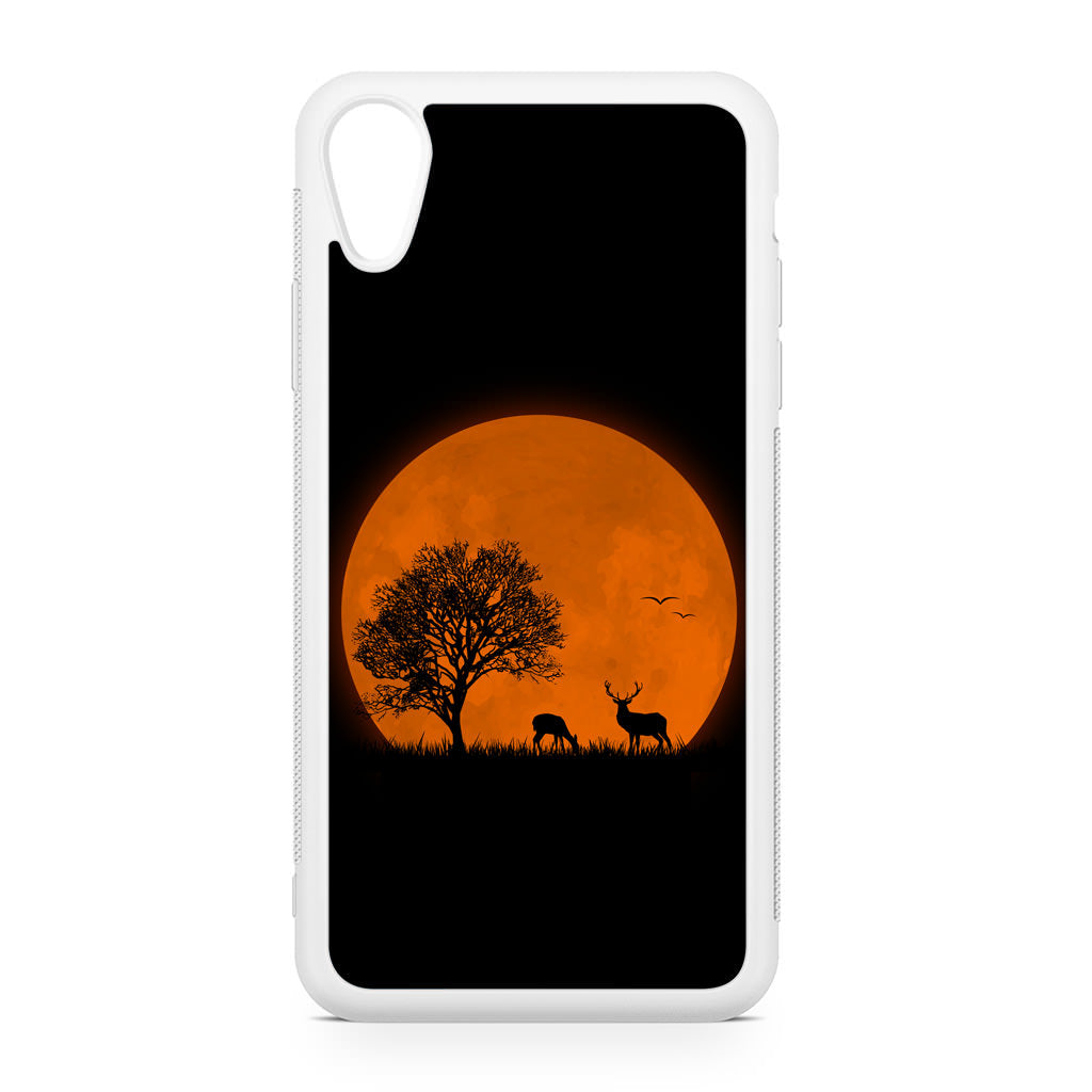 Deer Silhouette iPhone XR Case