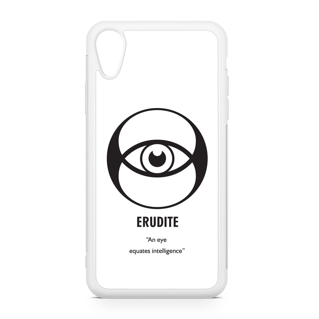 Erudite Divergent Faction iPhone XR Case