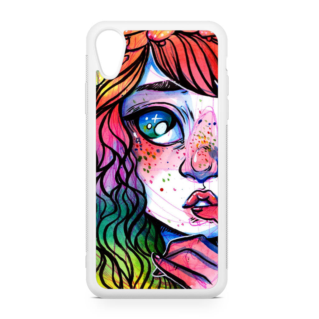 Eyes And Braids iPhone XR Case