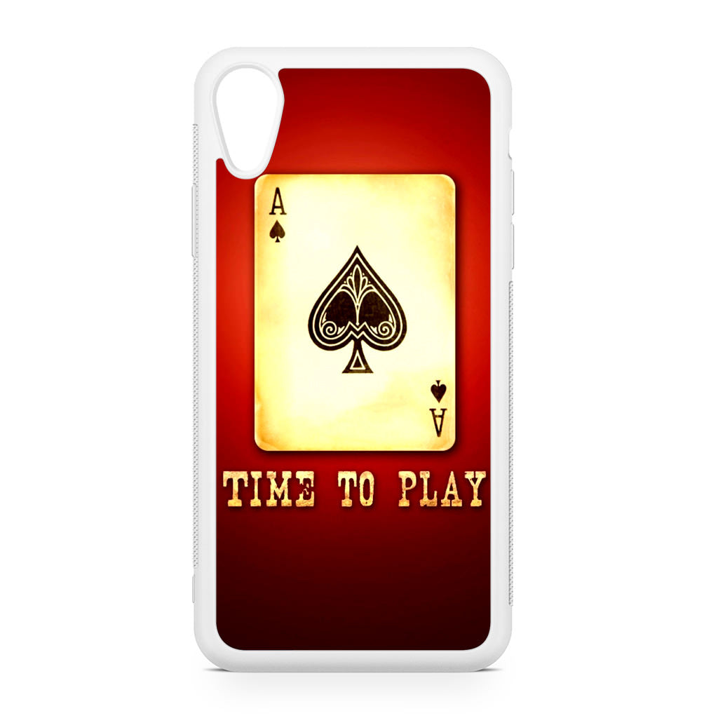 Game Card Time To Play iPhone XR Case