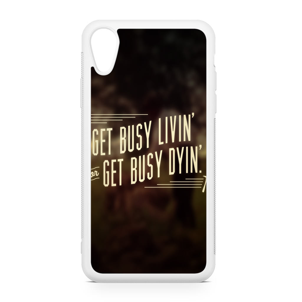 Get Living or Get Dying iPhone XR Case