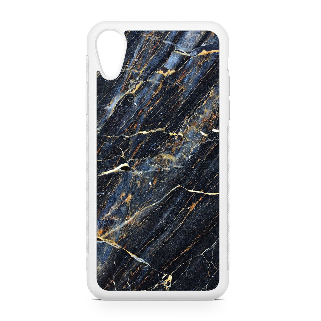 Golden Black Marble iPhone XR Case