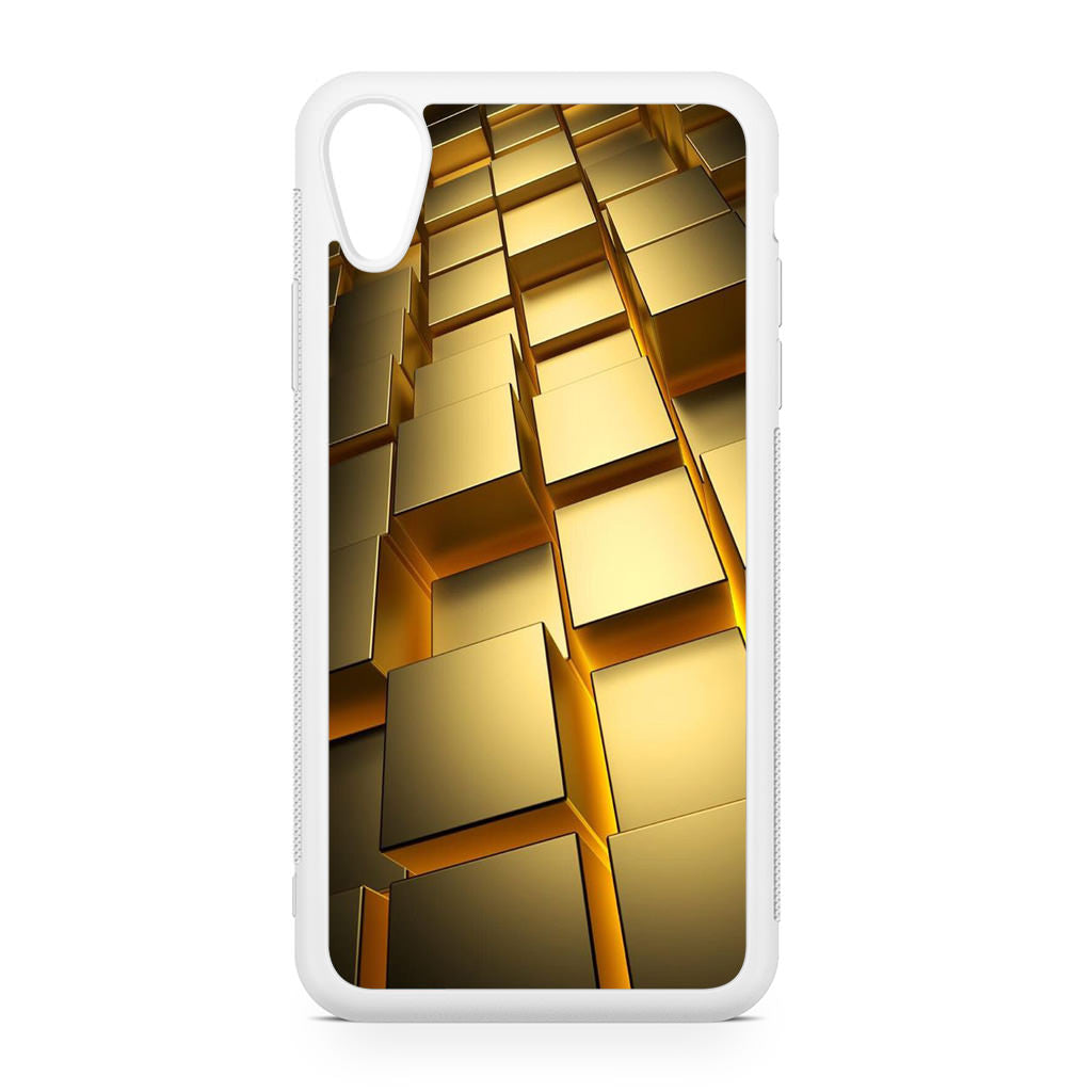 Golden Cubes iPhone XR Case