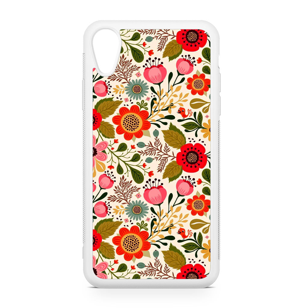 Hello Spring Pattern iPhone XR Case