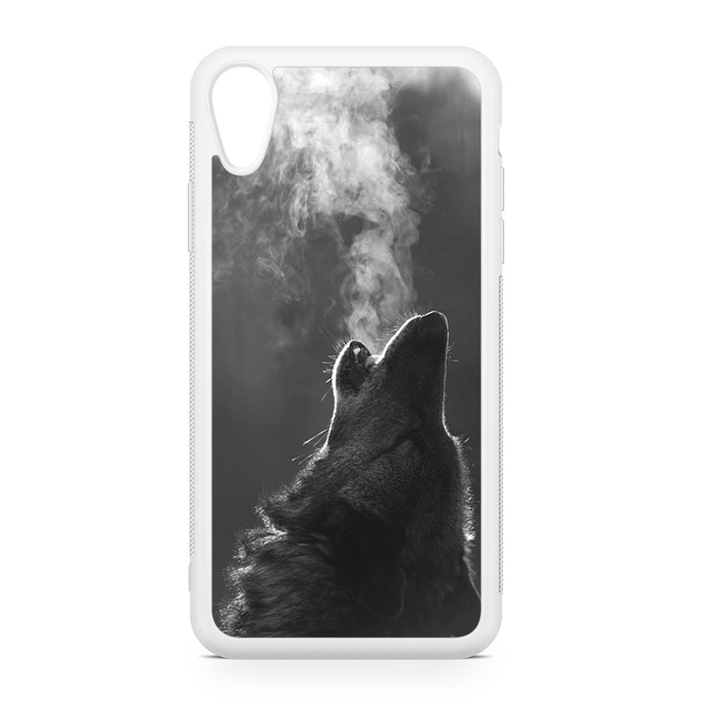 Howling Wolves Black and White iPhone XR Case