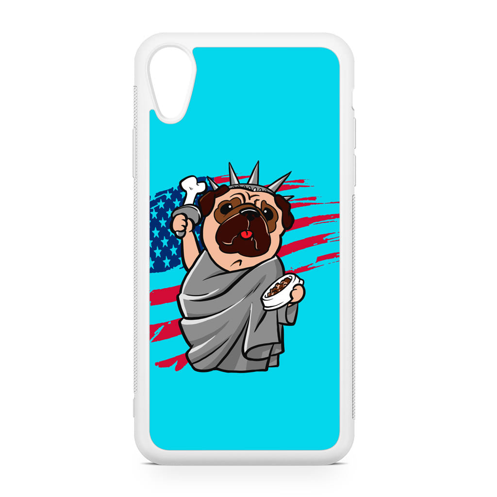 Independence Day Pug iPhone XR Case