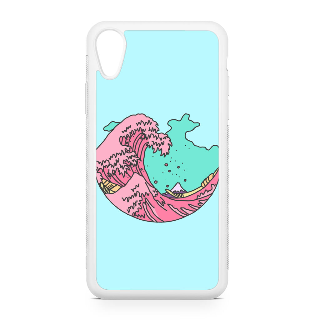 Japanese Pastel Wave iPhone XR Case