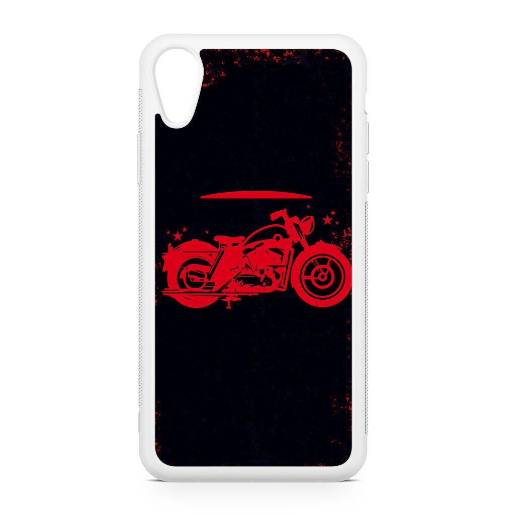 Motorcycle Red Art iPhone XR Case