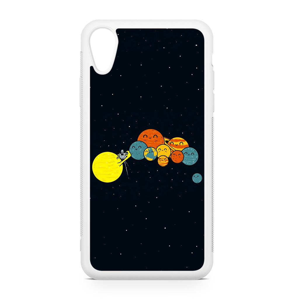 Planet Cute Illustration iPhone XR Case