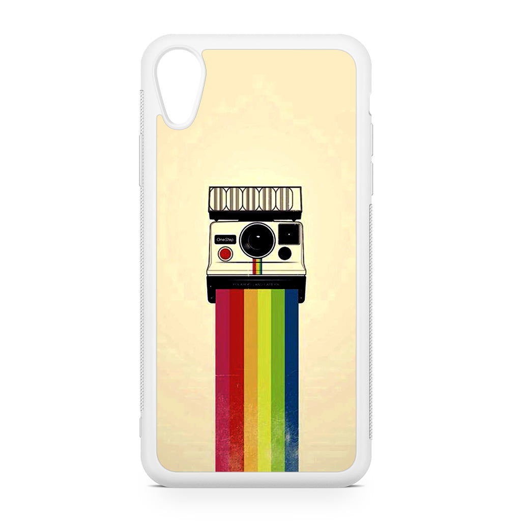 Polaroid Camera Colorful Rainbow iPhone XR Case