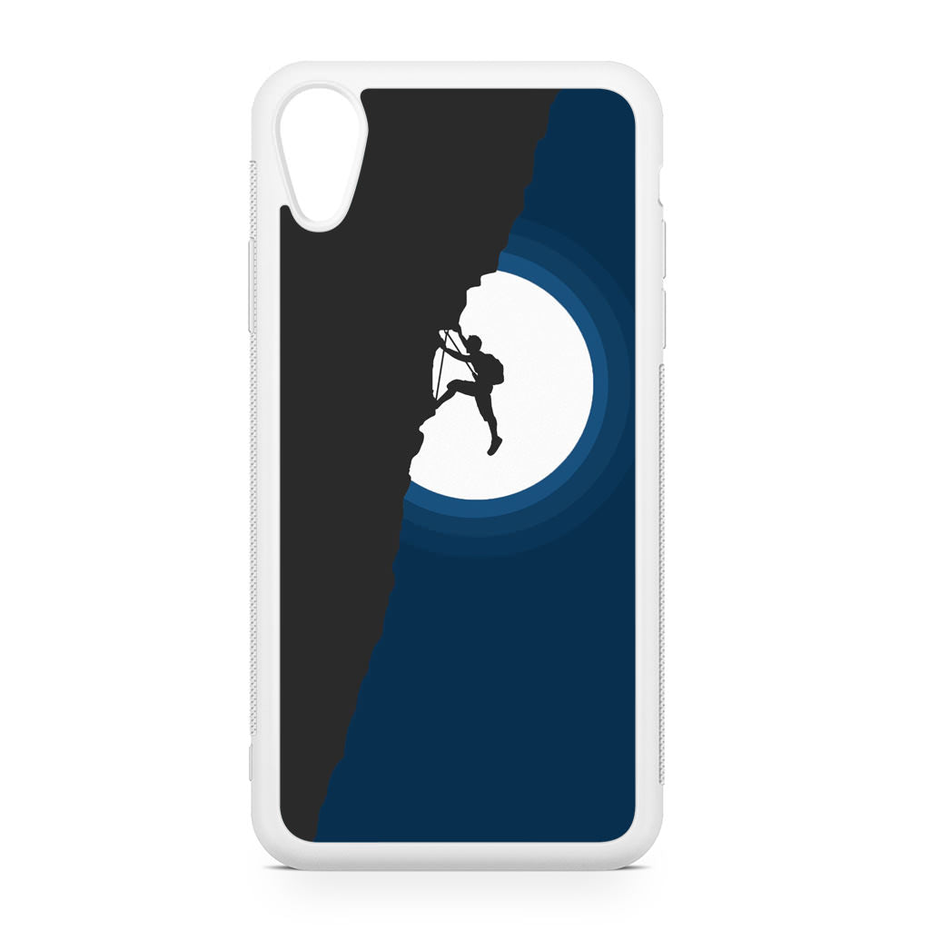 Silhouette of Climbers iPhone XR Case