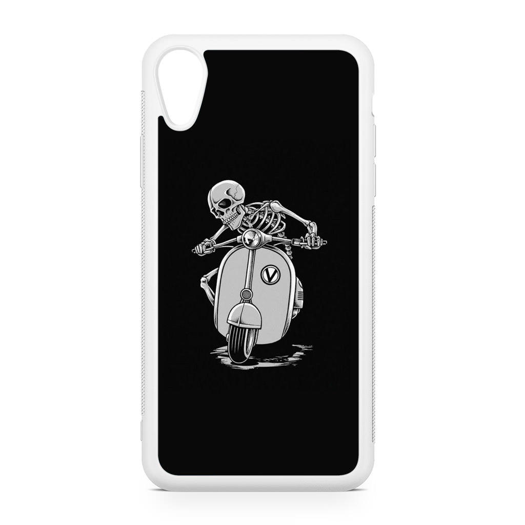 Skeleton Rides Scooter iPhone XR Case