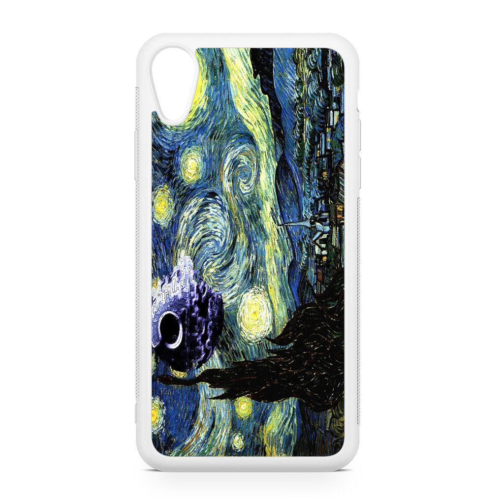 Skellington on a Starry Night iPhone XR Case