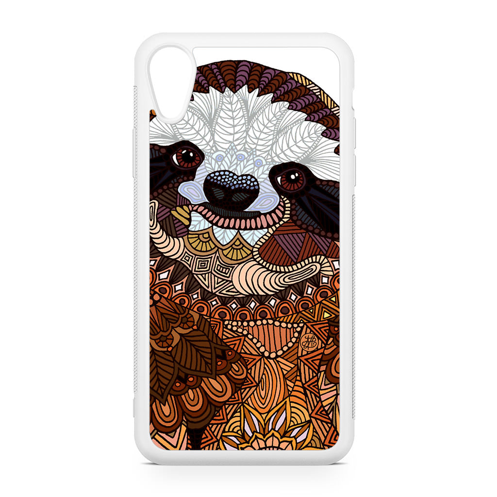 Sloth Ethnic Pattern iPhone XR Case