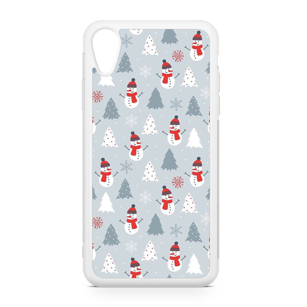 Snowmans Pattern iPhone XR Case