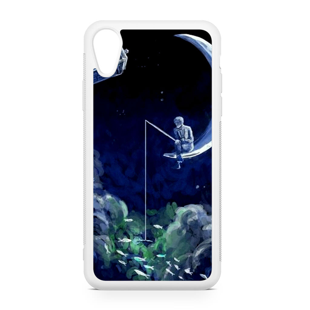 Tardis Walking To The Moon iPhone XR Case