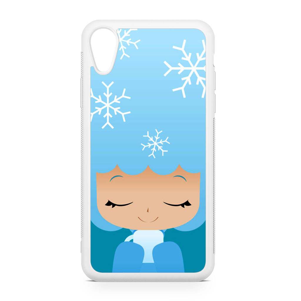 Winter Afro Girl iPhone XR Case