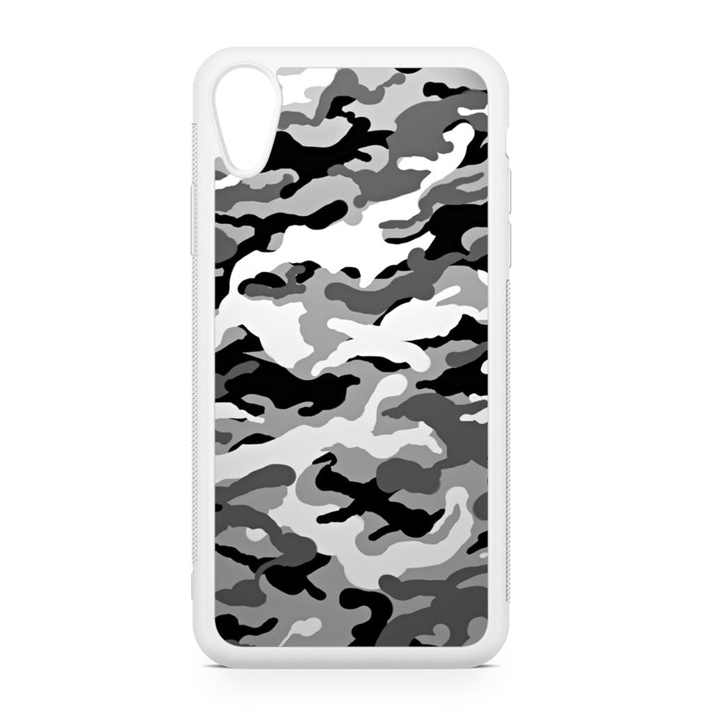 Winter Army Camo iPhone XR Case