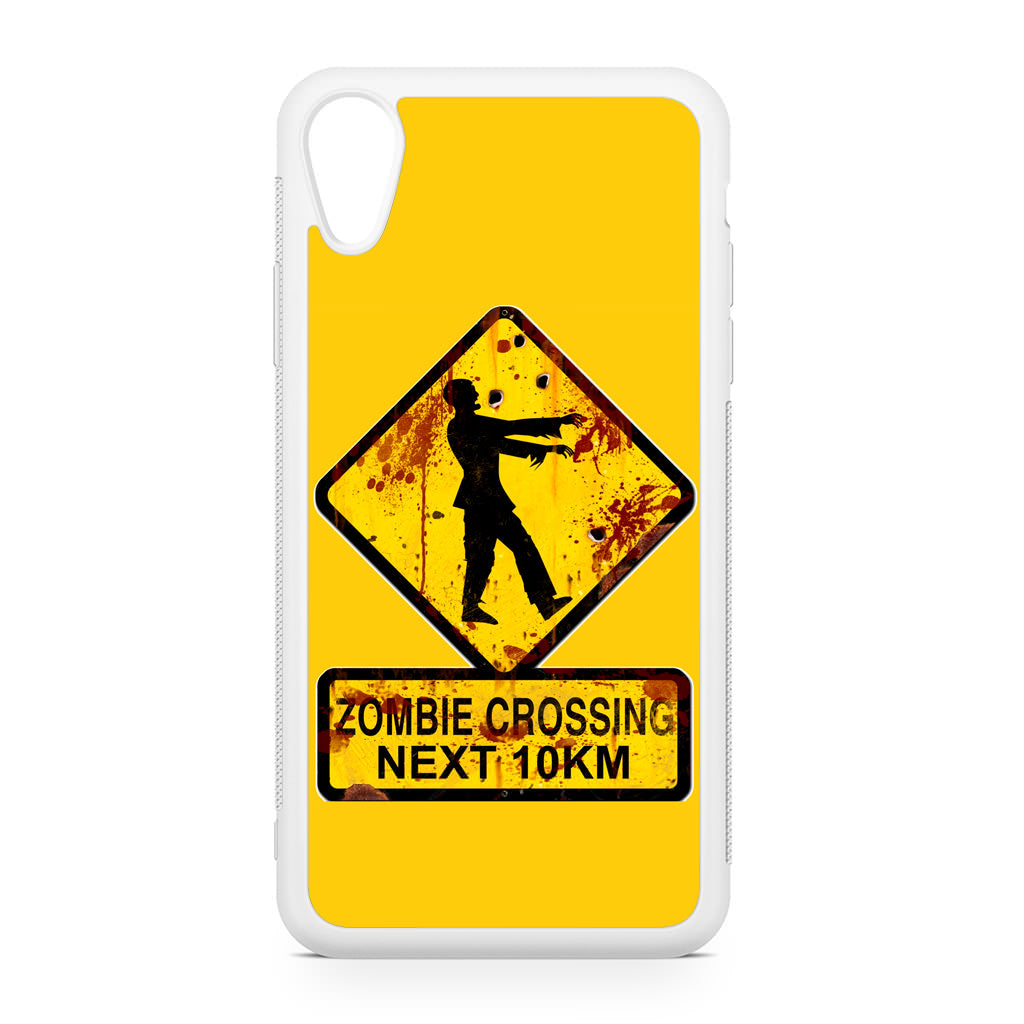 Zombie Crossing Sign iPhone XR Case