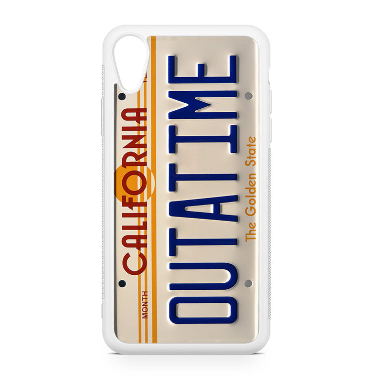 Back to the Future License Plate Outatime iPhone XR Case