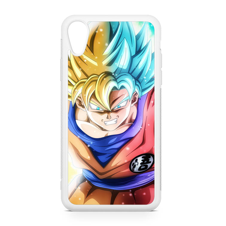 Goku SSJ 1 to SSJ Blue iPhone XR Case