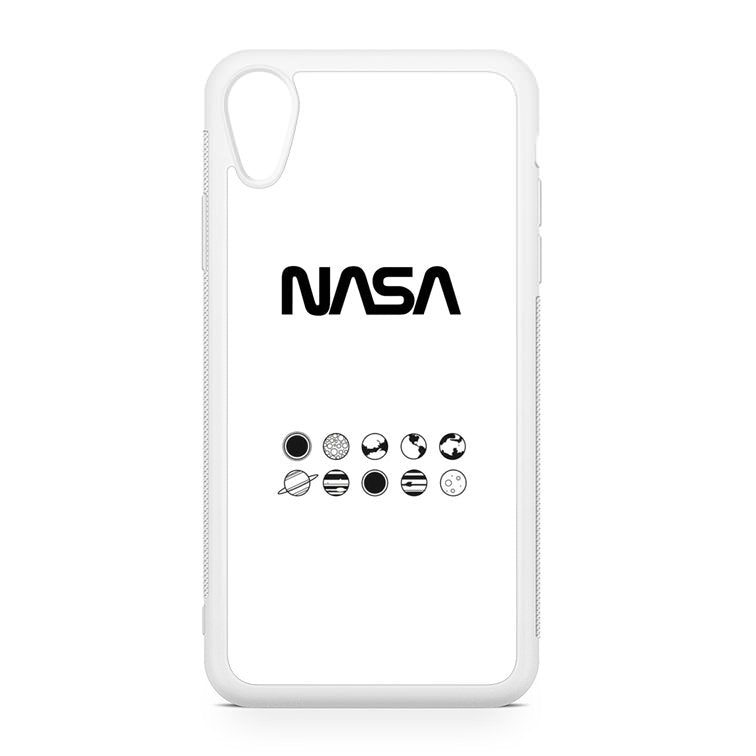 NASA Minimalist White iPhone XR Case