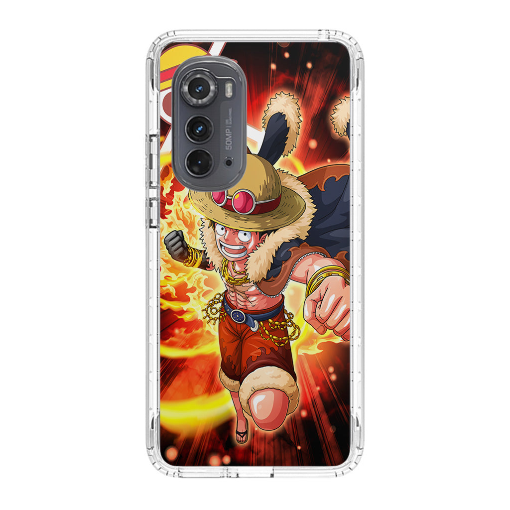 Luffy Red Hawk Punch Motorola Edge 2022 Case