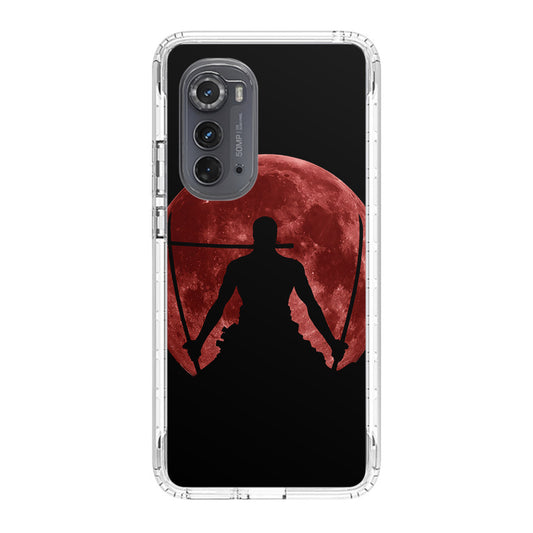 Silhouette Of Zoro In Santoryu Mode Motorola Edge 2022 Case