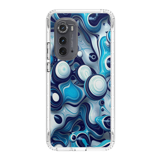 Abstract Art All Blue Motorola Edge 2022 Case