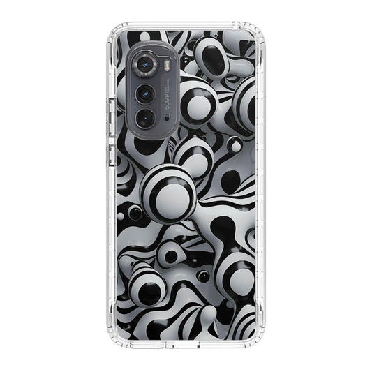 Abstract Art Black White Motorola Edge 2022 Case