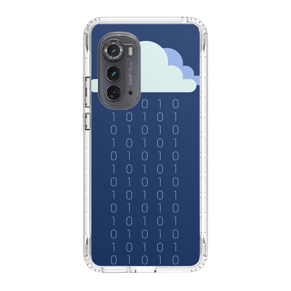 Abstract Binary Minimalist Motorola Edge 2022 Case