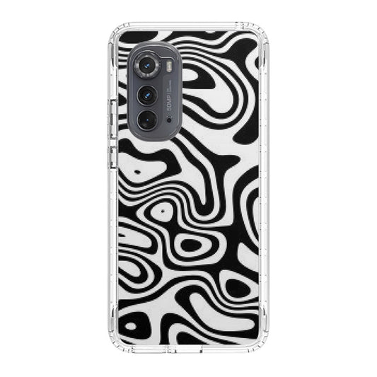 Abstract Black and White Background Motorola Edge 2022 Case