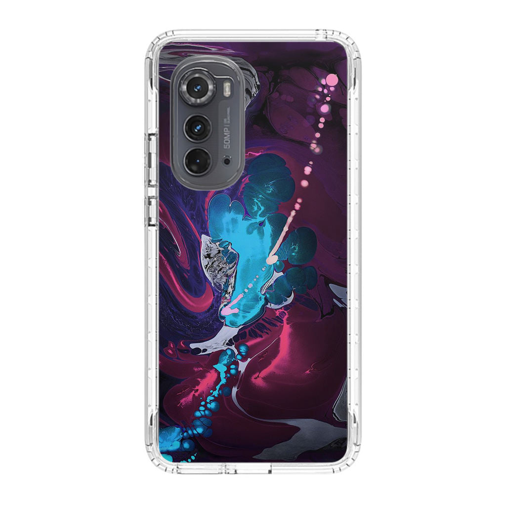 Abstract Purple Blue Art Motorola Edge 2022 Case