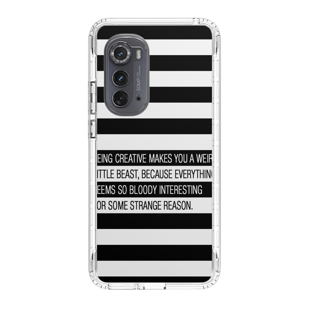 Being Creative Weird Motorola Edge 2022 Case