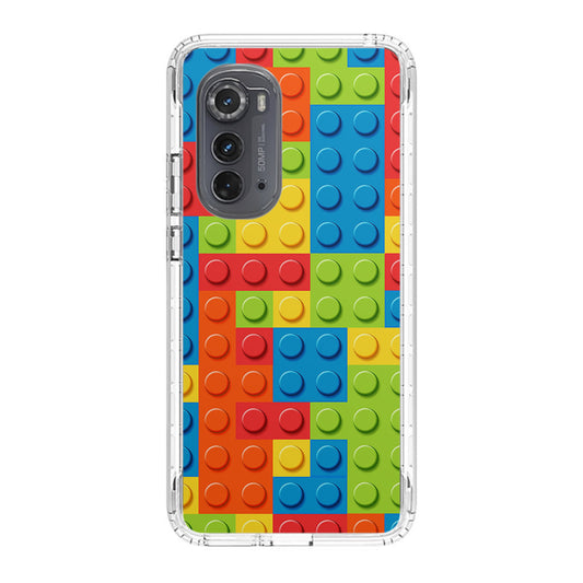 Blocks Rainbow Pattern Motorola Edge 2022 Case