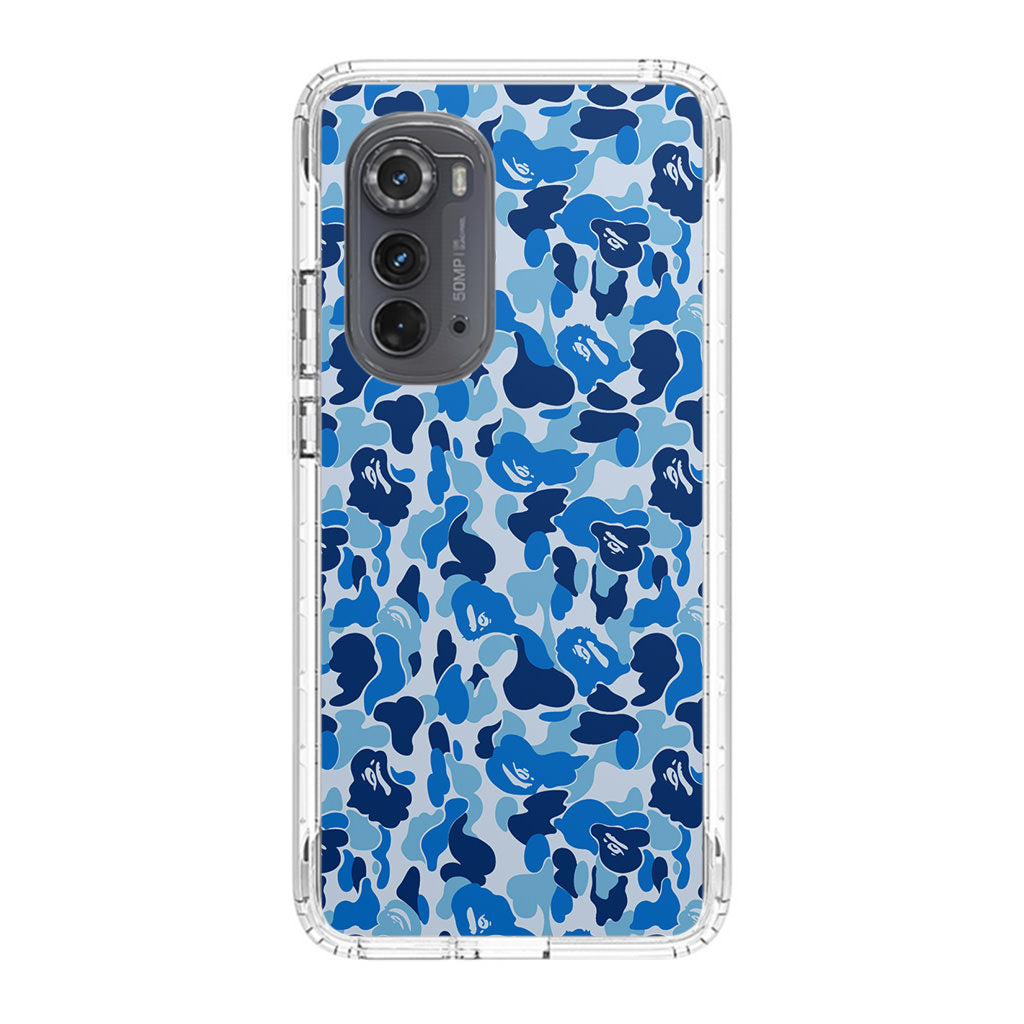 Blue Camo Motorola Edge 2022 Case