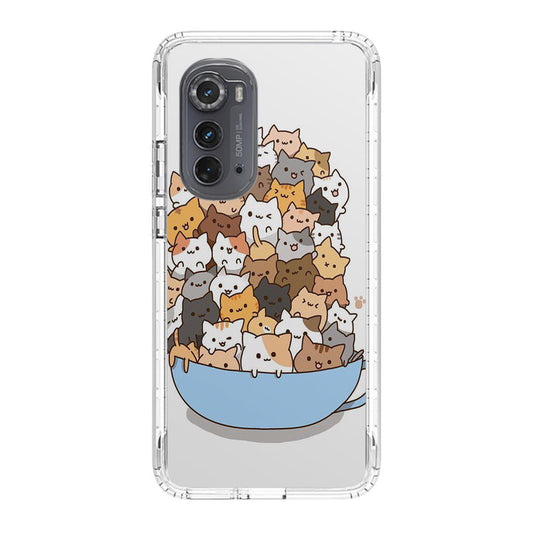 Cats on A Bowl Motorola Edge 2022 Case