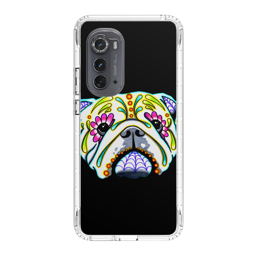 Colorful Bulldog Art Motorola Edge 2022 Case