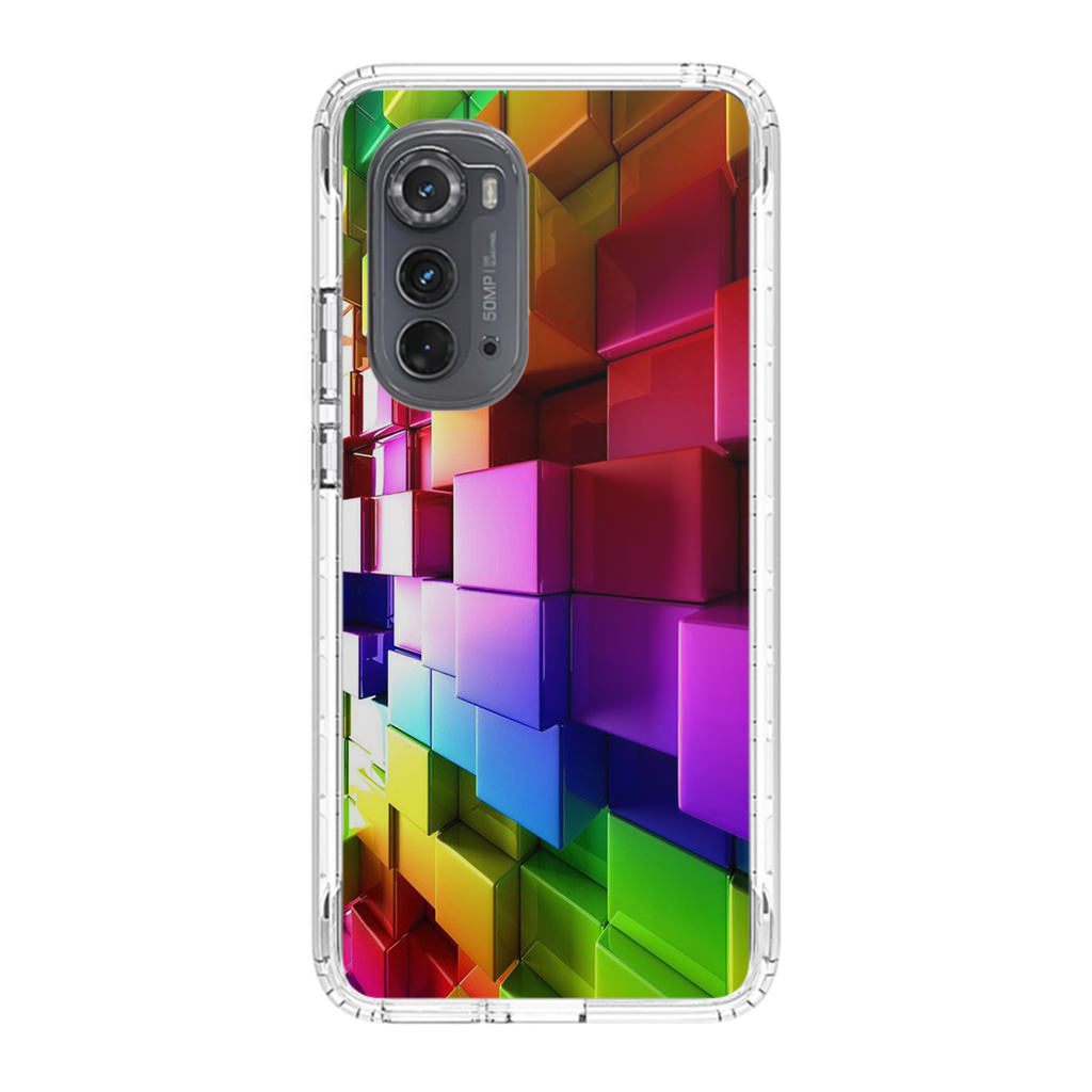 Colorful Cubes Motorola Edge 2022 Case