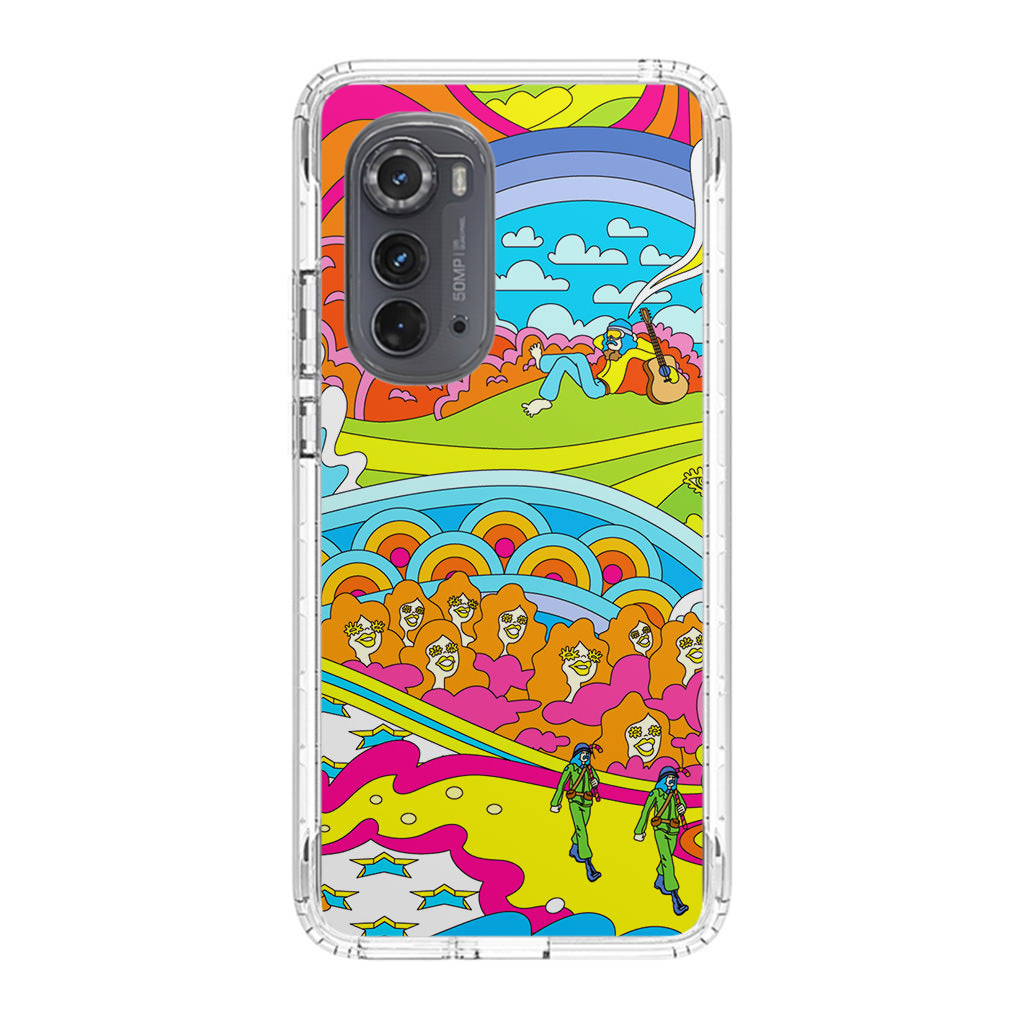 Colorful Doodle Motorola Edge 2022 Case