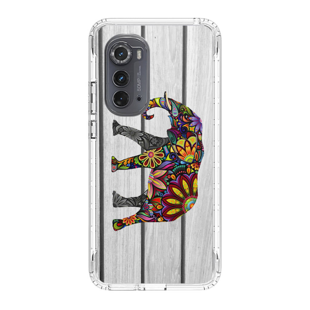 Colorful Elephant Flower Motorola Edge 2022 Case