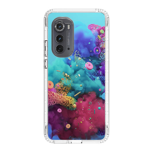 Colorful Smoke Boom Motorola Edge 2022 Case