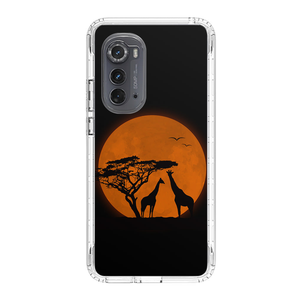 Giraffes Silhouette Motorola Edge 2022 Case