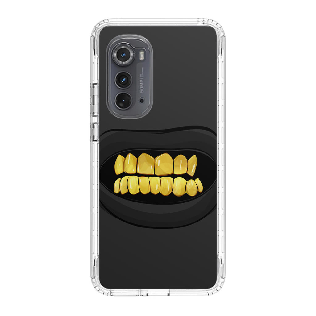 Gold Grillz Motorola Edge 2022 Case