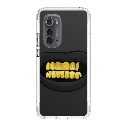 Gold Grillz Motorola Edge 2022 Case