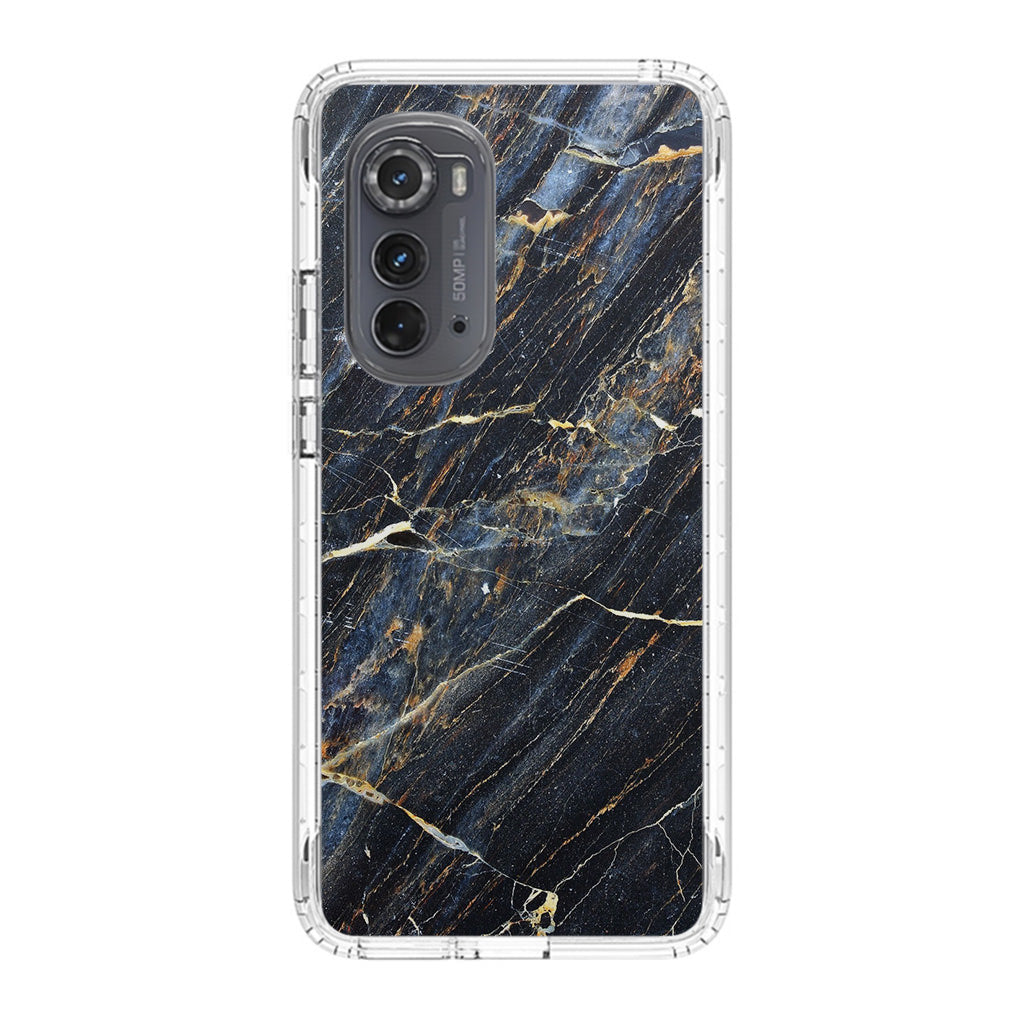 Golden Black Marble Motorola Edge 2022 Case