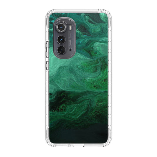 Green Abstract Art Motorola Edge 2022 Case