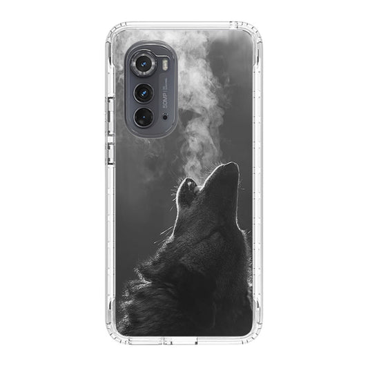 Howling Wolves Black and White Motorola Edge 2022 Case